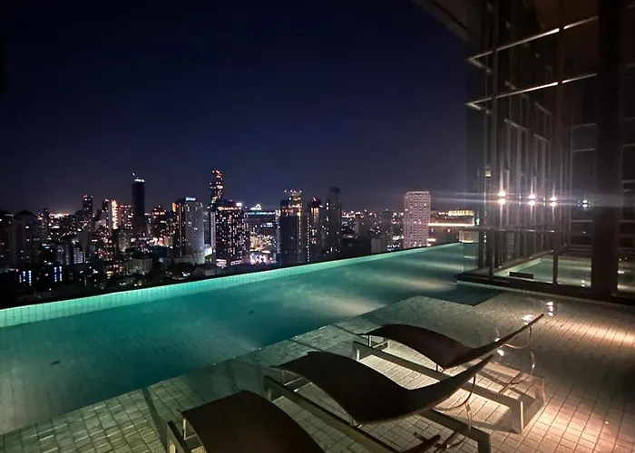 1br Thonglor Bts Infinitypool Overlooking Appartement *